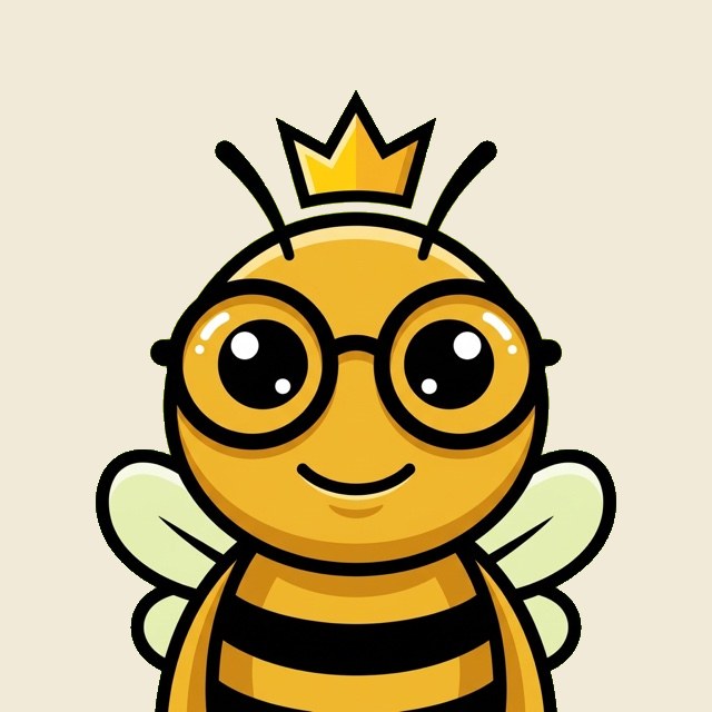 The Queen, a crowned bee